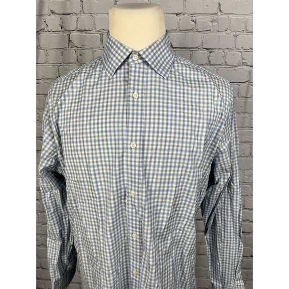 Vineyard Vines Classic Fit Burgee Shirt Men’s L Long Sleeve Button Down Plaid - Picture 6 of 10